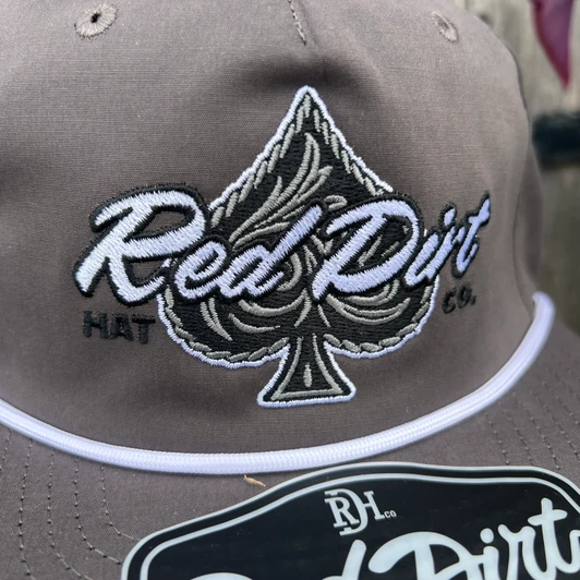 Red Dirt Hat Co. Hold 'Em Spade Charcoal Hat