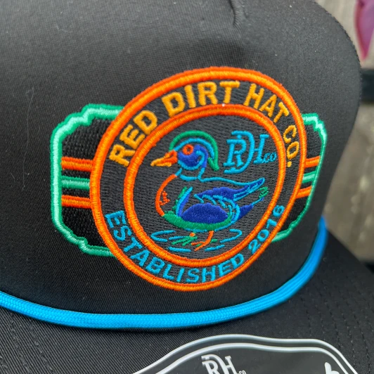 Red Dirt Hat Co. Neon Woodie Black Hat