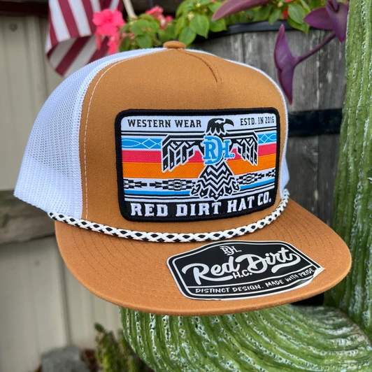 Red Dirt Hat Co. Freedom Thunderbird Caramel and White Hat