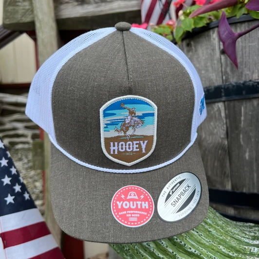 Hooey Youth Brown Cheyenne Trucker Hat