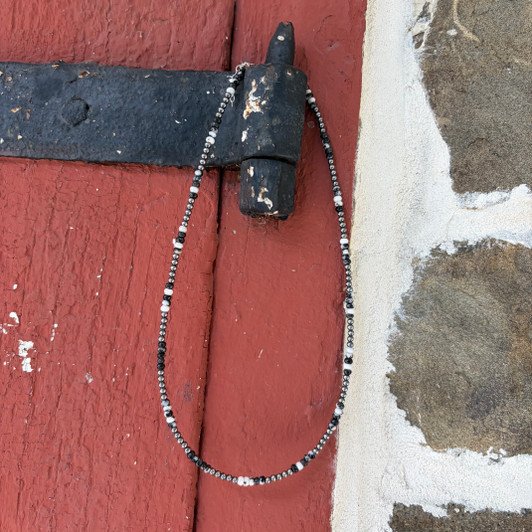 19" Faceted Zebra Jasper Necklace NEC-STE-119-JAS