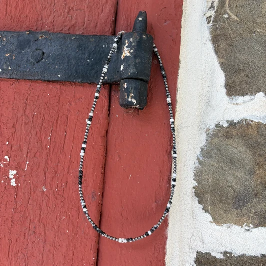 19" Faceted Zebra Jasper Necklace NEC-STE-119-JAS