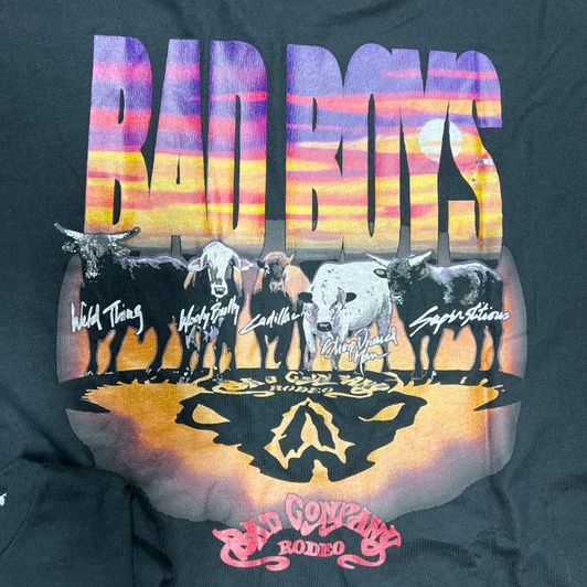 Hooey Men's Bad Company Bad Boys Graphic Tee BCT2611BK