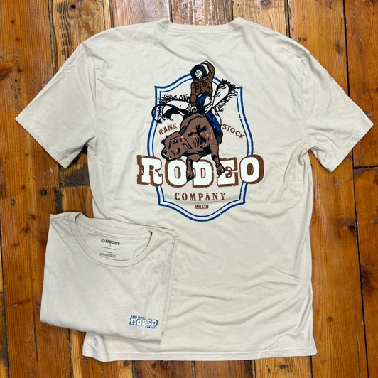 Hooey Men's Tan Rank Rodeo Graphic Tee RT2604TN