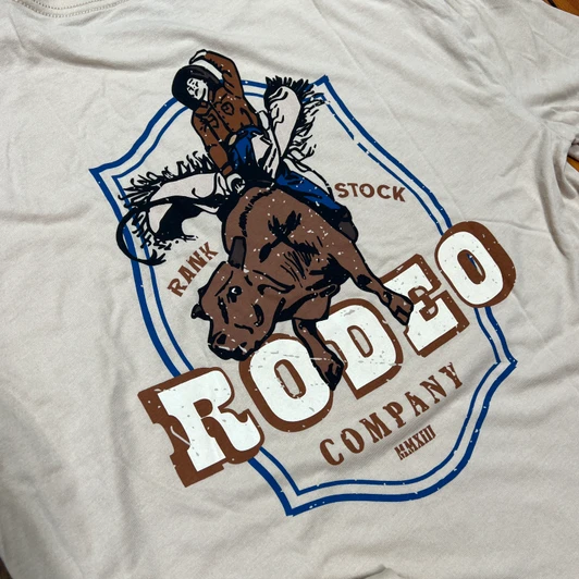 Hooey Men's Tan Rank Rodeo Graphic Tee RT2604TN