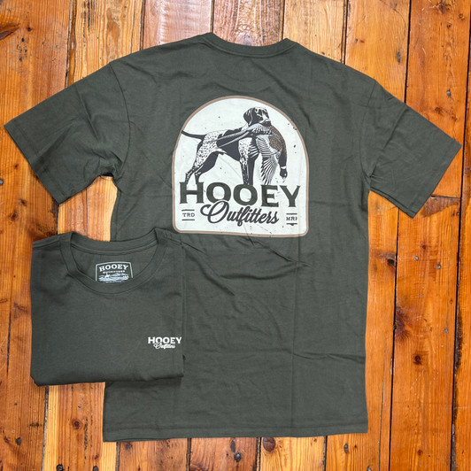 Hooey Men's Green Remi Bird Dog Graphic Tee HT2614GR