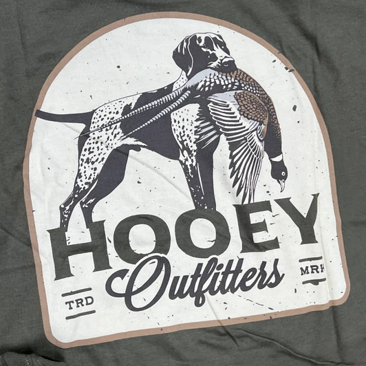 Hooey Men's Green Remi Bird Dog Graphic Tee HT2614GR