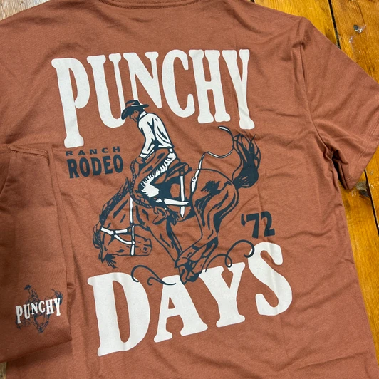 Hooey Men's Rust Punchy Days Graphic Tee PT2602RU