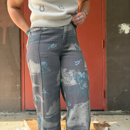 2 Fly Co Women's Post Oak Ranch Wide Leg Pants 2FLY-POR