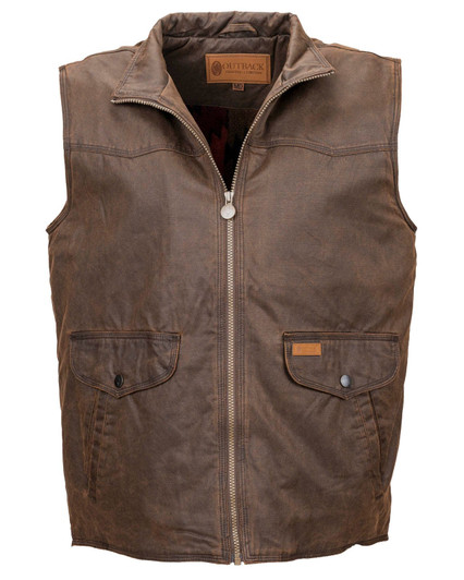 Outback Trading Co. Men's Brown Landsman Vest 2803-BRN
