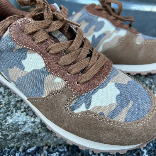 Roper Women's Giddyup Camo Brown Suede Jogger 09-021-1797-3849 BR
