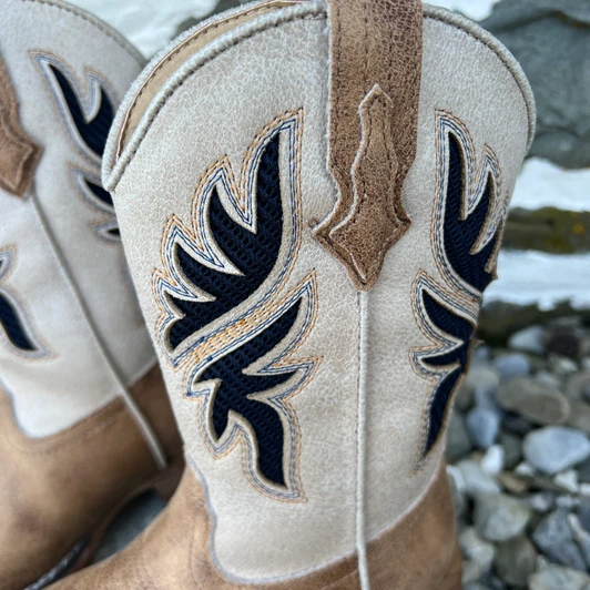 Roper Youth Draftmaster Tan Underlay Square Toe Boot 09-119-1903-3861 TA