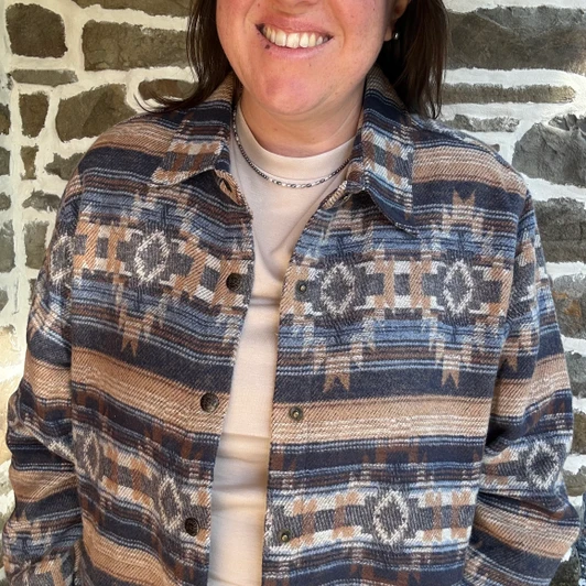 Outback Trading Co. Ladies Blue Daphne Shirt Jacket 48702-B