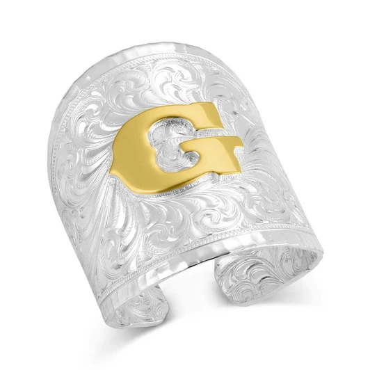 Out West Initial Ring - style G