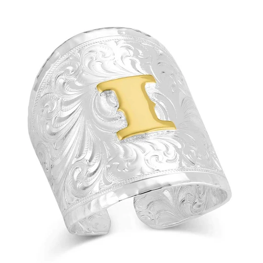 Out West Initial Ring - style I