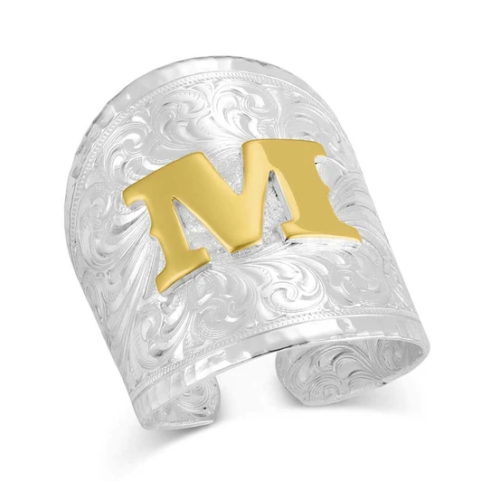 Out West Initial Ring - style M