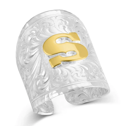 Out West Initial Ring - style S
