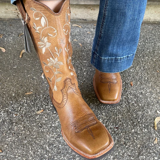 Twisted X Women's Ruff Stock Embroidered Floral Boots WRS0025