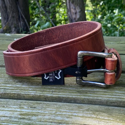 Brown Leather Belt by Heritage Leathers 2402