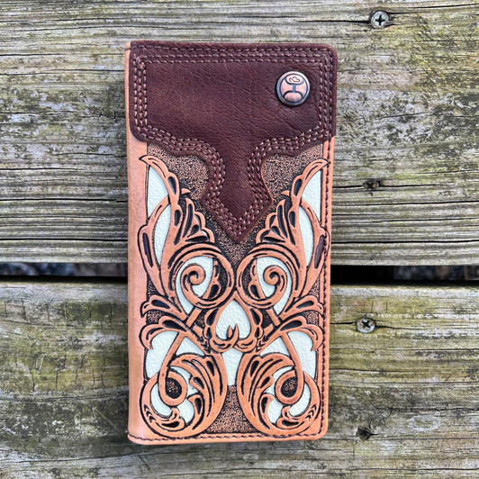  HOOEY Leather Men's Rodeo Wallet (Hands Up - Nomad