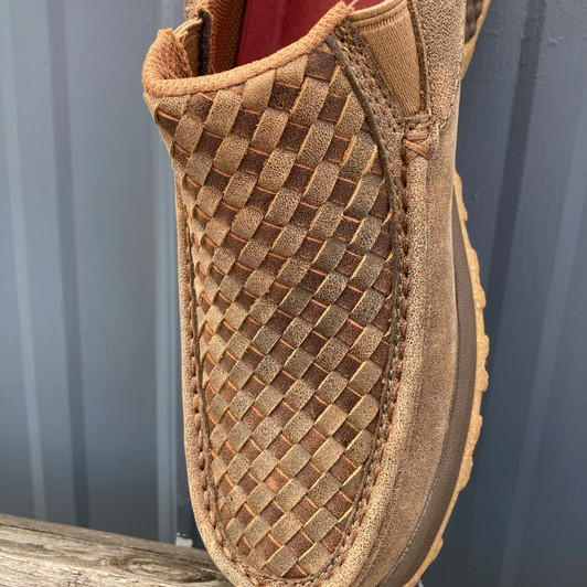 Twisted X Men's Bomber Basketweave Cell Stretch Slip On Driving Moc MXC0018