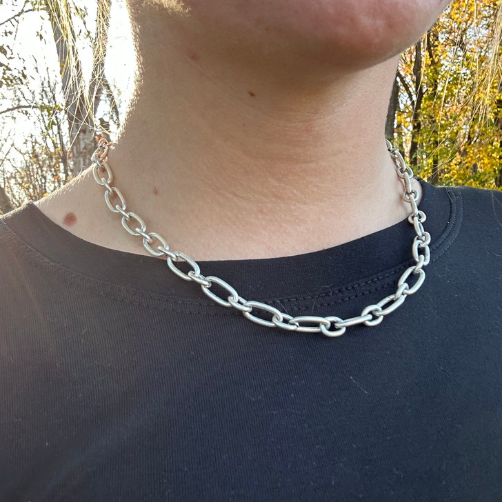 15" Silver Chain Necklace