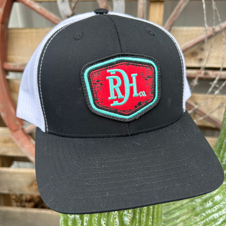 Red Dirt Hat Co. Shield-Heather Black/White Hat RDHC216