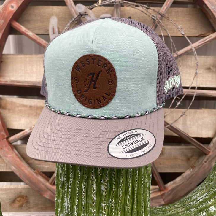 Hooey Spur Teal and Grey Trucker Hat 2414T-TLGY