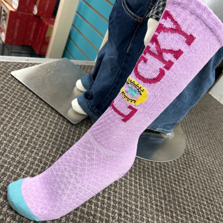 Lucky Chuck Lucky Light Pink Performance Sock - One Size