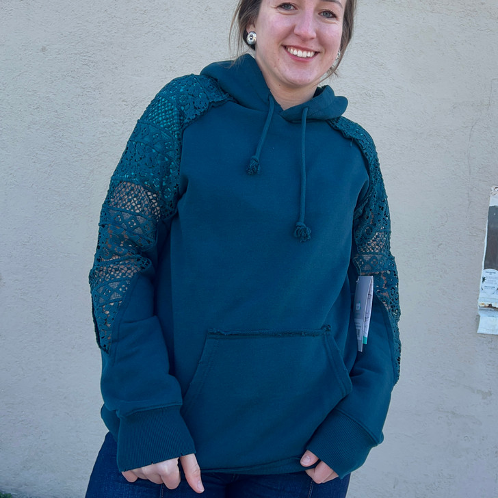 Hooey Ladies "Chaparral" Teal Hoody HH1245TL