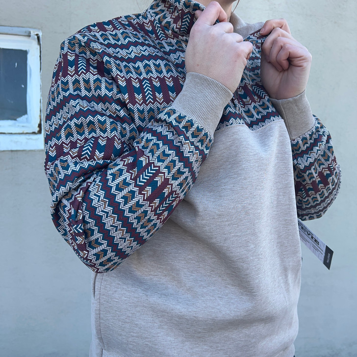 Hooey Men's "Stevie" Cream and Aztec Pullover HH1195AZCR