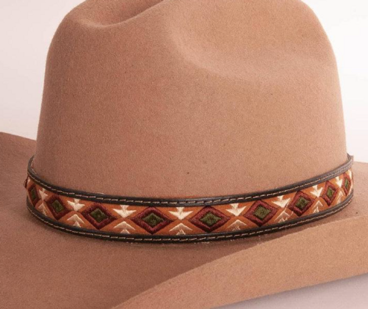 Fawn Diamond Stitched Hat Band HB-Fawn