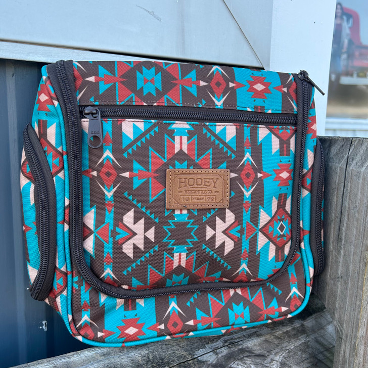 Hooey Turquoise and Tan Aztec Cowboy Travel Kit TB009