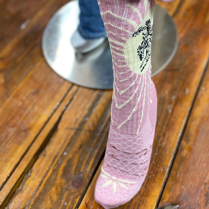 Lucky Chuck Bucking Dusty Pink Performance Sock