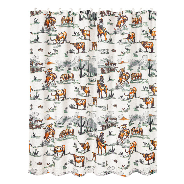 Ranch Life Shower Curtain, Watercolor