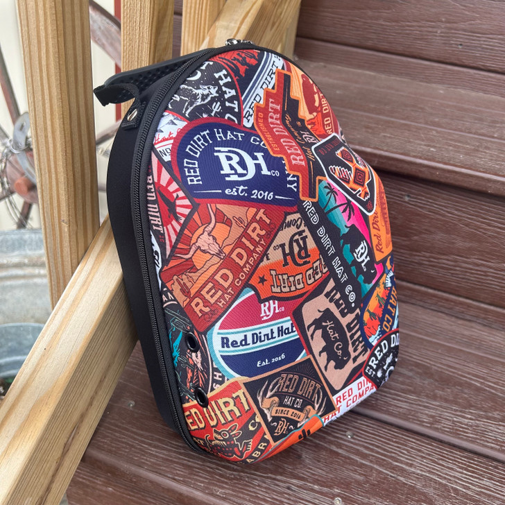 Red Dirt Hat Co. Patch Smash Print Cap Carrier with Sunglass Case