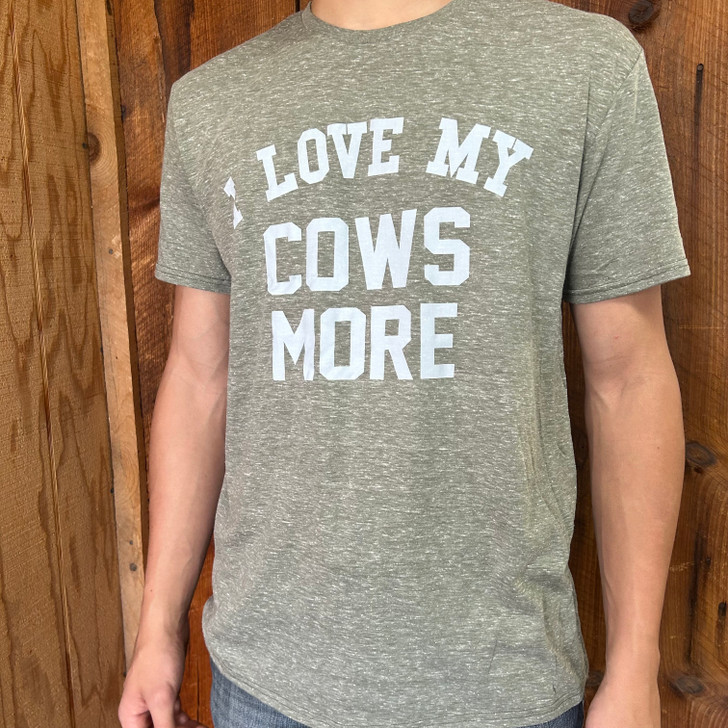 Heather Green "I Love My Cows More" Graphic Tee SYS-LCM