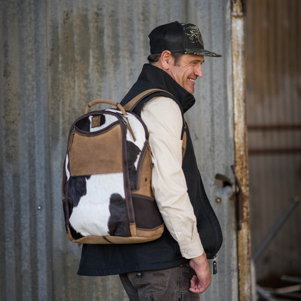 STS Ranch Cowhide Theo Backpack - Stockyard Style
