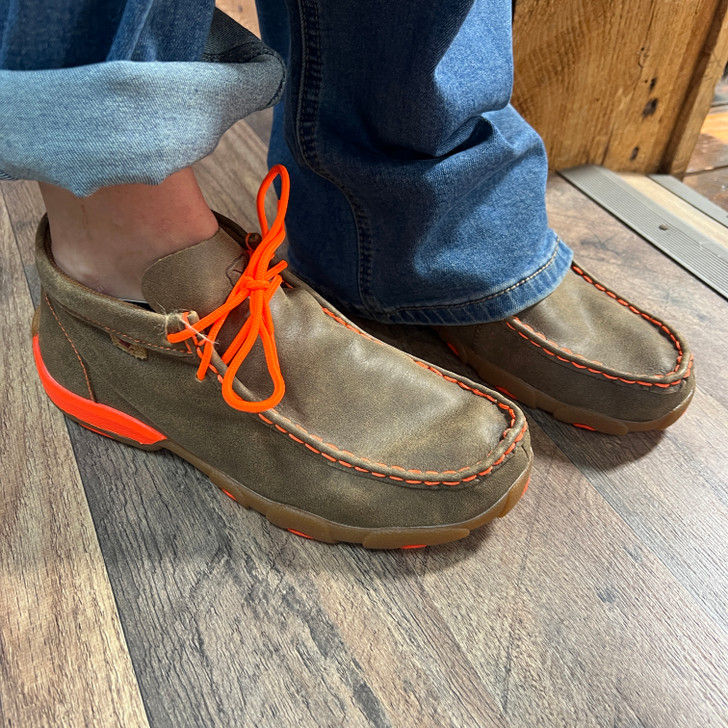 Twisted X Kid's Bomber Orange Chukka Driving Moc YDM0006