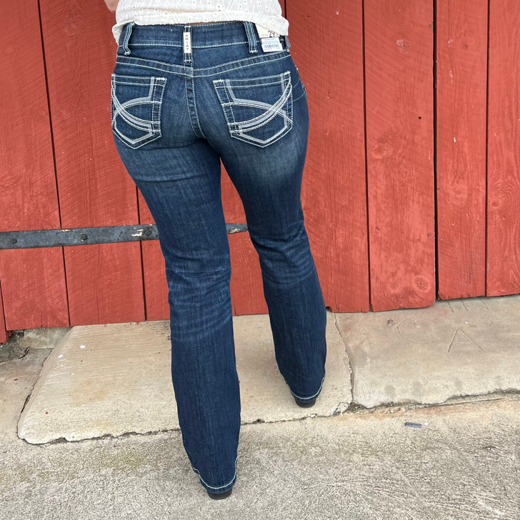 Ariat Women's Mid Rise Stretch Ivy Stackable Straight Leg Jeans 10024300