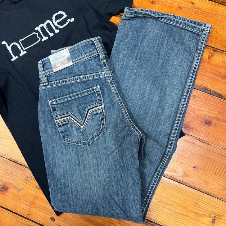 Rock & Roll Men's Medium Vintage Double Barrel Bootcut Jeans BM0DD06688