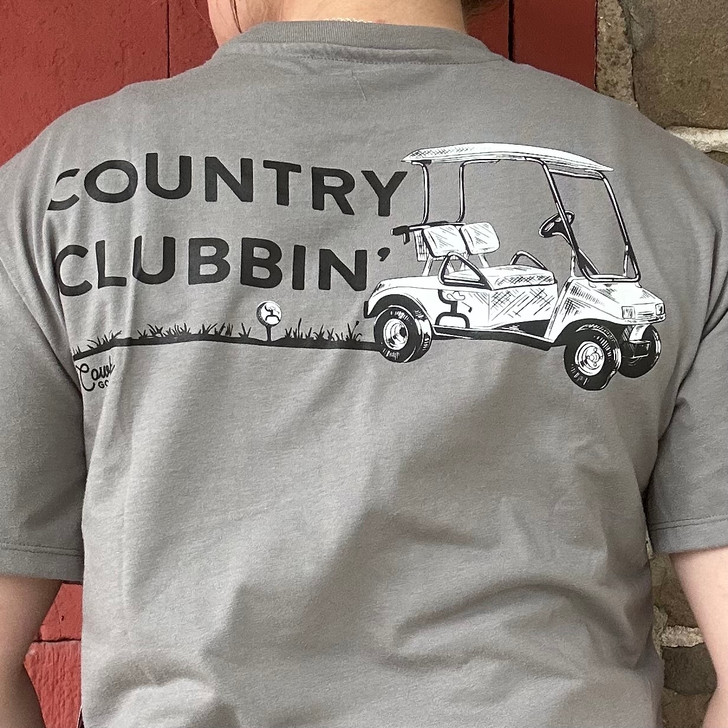Hooey Men's Easy Ridin' Cowboy Golf Crew Neck Tee HT1798GY