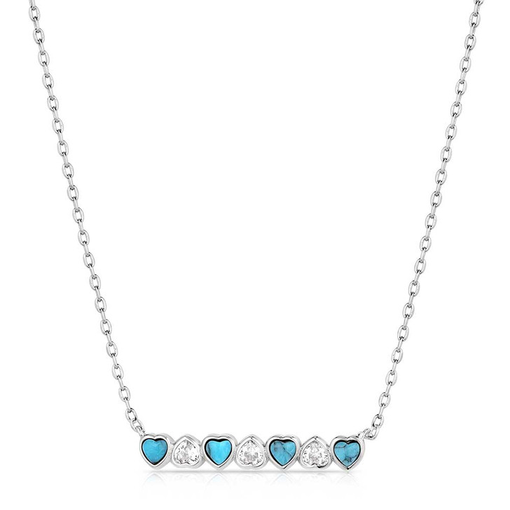 Montana Silversmiths Alternating Hearts Necklace