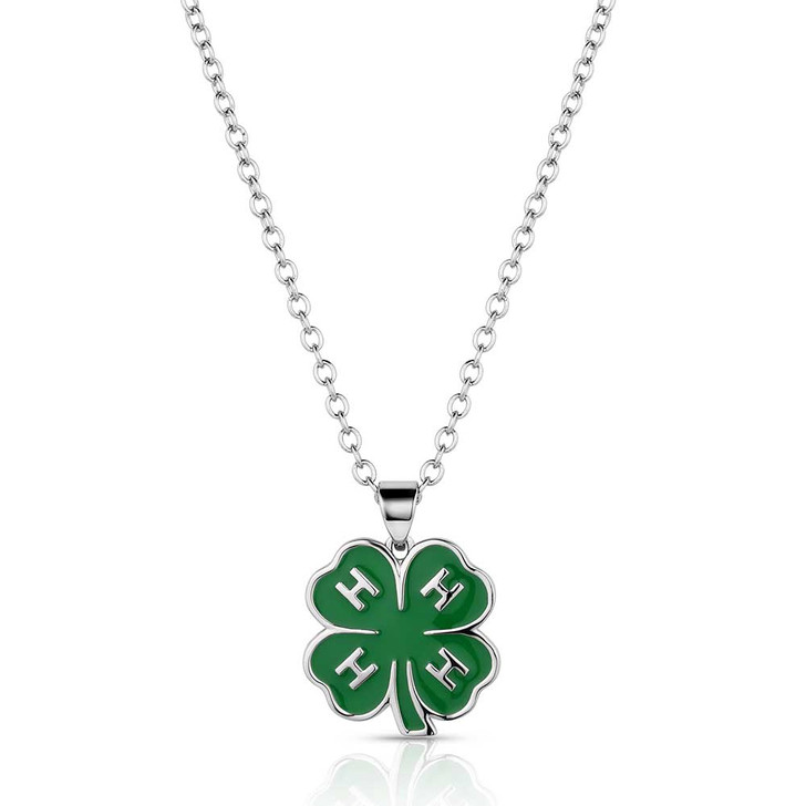 Montana Silversmiths 4-H Emblem Necklace - Stockyard Style