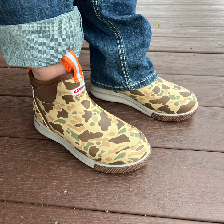 XtraTuf Women's Duck Camo 6 in. Sport Ankle Deck Boot XADSWDCM