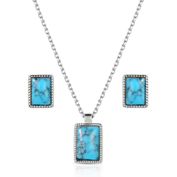 Montana Silversmiths Rio River Blue Jewelry Set JS6312