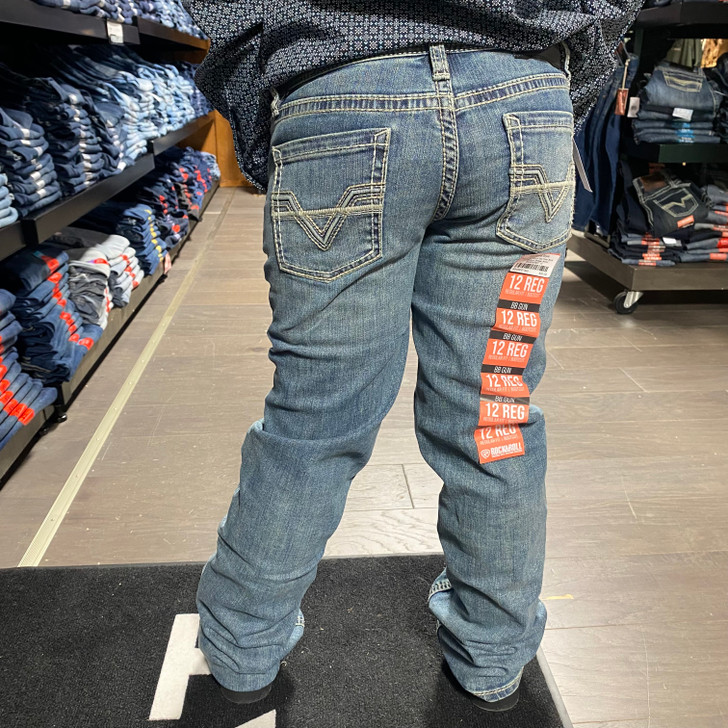 Rock & Roll Boy's Two Tone Bootcut Medium Vintage Jeans BB0BD07360