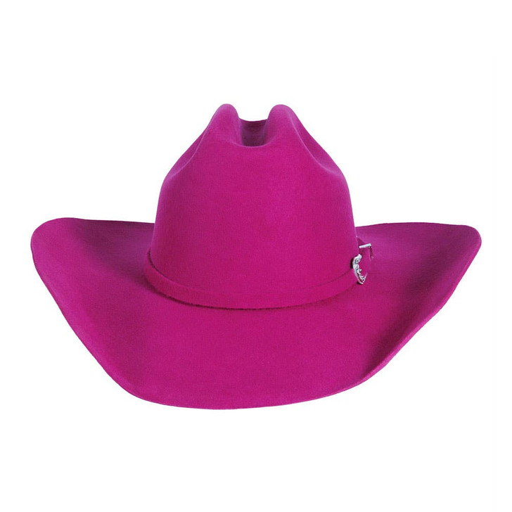 American Hat Makers Pink Wool Felt Cattleman Cowboy Hat