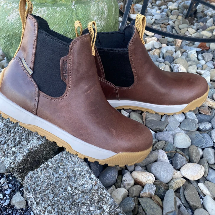 XtraTuf Men's Leather 6in Ankle Deck Boot XMABL900