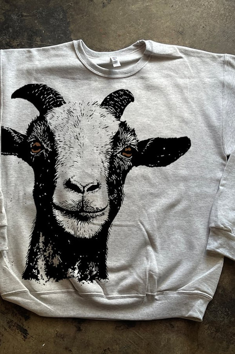 Big Goat Oatmeal Pullover Sweatshirt